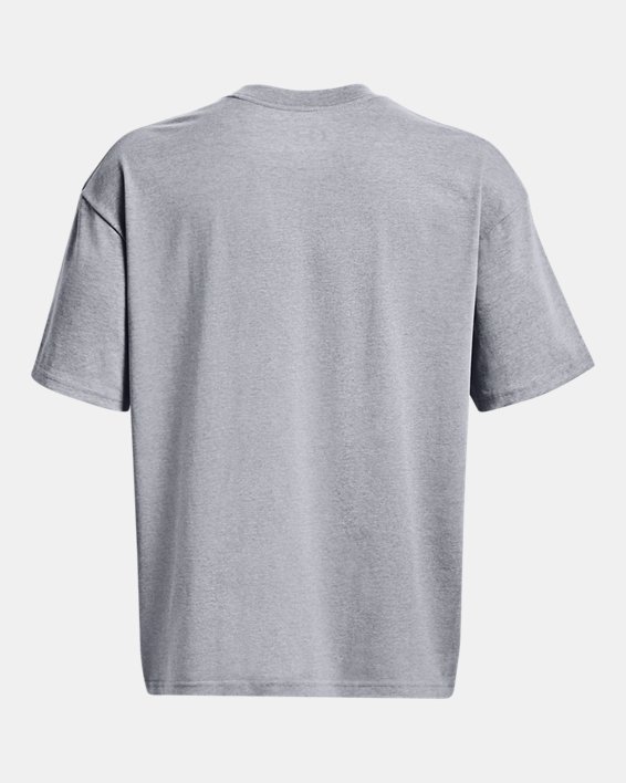 Men's UA Arch Oversized Heavyweight Short Sleeve in Gray image number 5